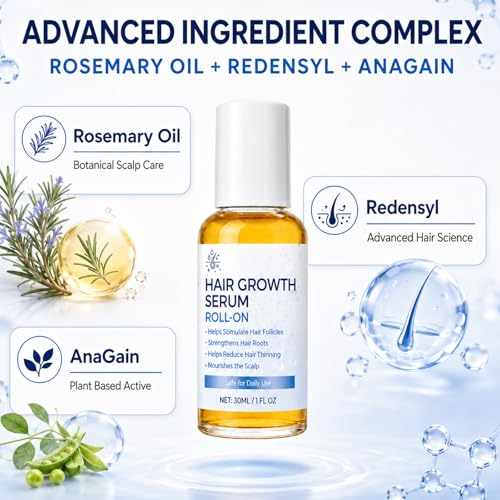 Nexkayee Hair Growth Serum Roll-On with Rosemary Oil - 30ml