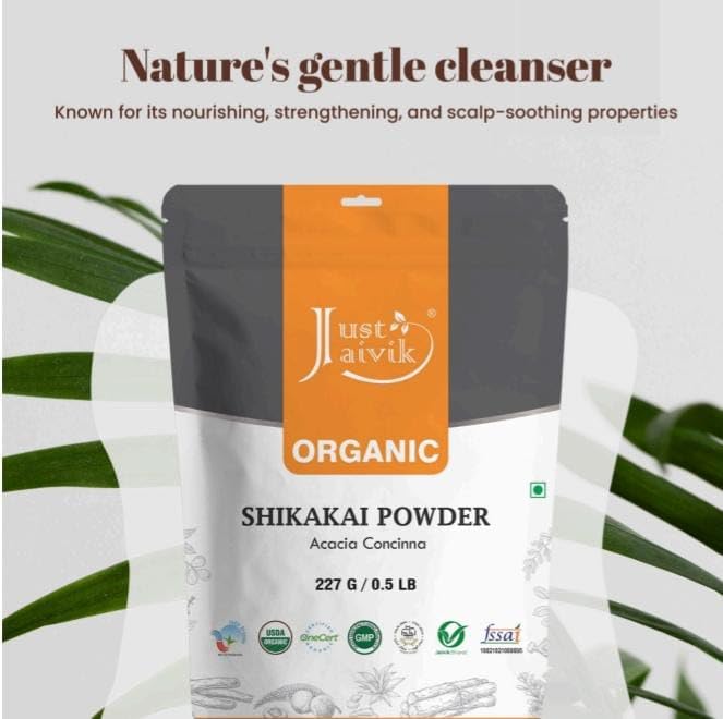 Organic Shikakai Powder for Hair Growth & Cleansing, 227g