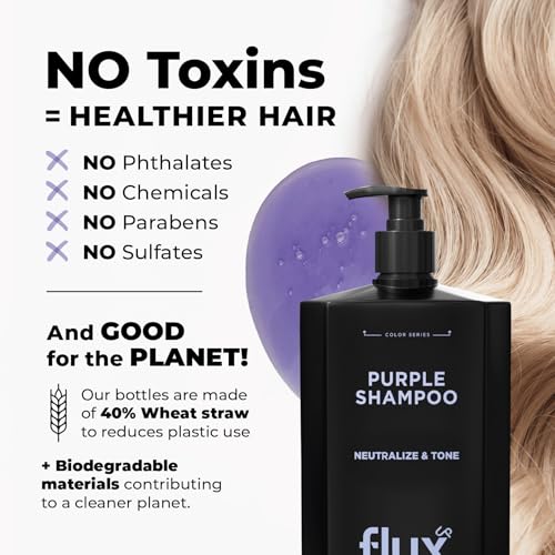 Purple Shampoo for Blonde Hair – Brass Neutralizing Toner 8 fl oz
