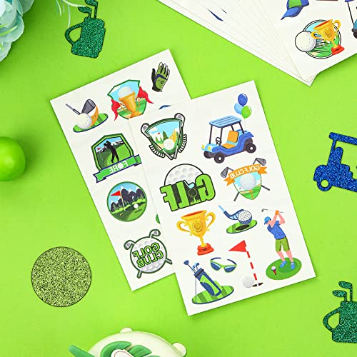 Golf Temporary Tattoos - 12 Sheet 120 PCS Party Favors
