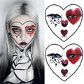 Spades A Face Gems Makeup Stickers - 2 Pack Self-Adhesive 3D Rhinestone