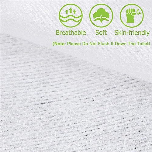 Disposable Esthetic Wipe,4"x 4"Non-woven 200 Count Facial Cleansing Soft Salon and Spa Essentials,Lint-free for Makeup Removal