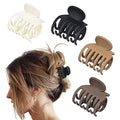 Double Row Claw Clips for Thin Hair, 4-Pack 1.6" Small