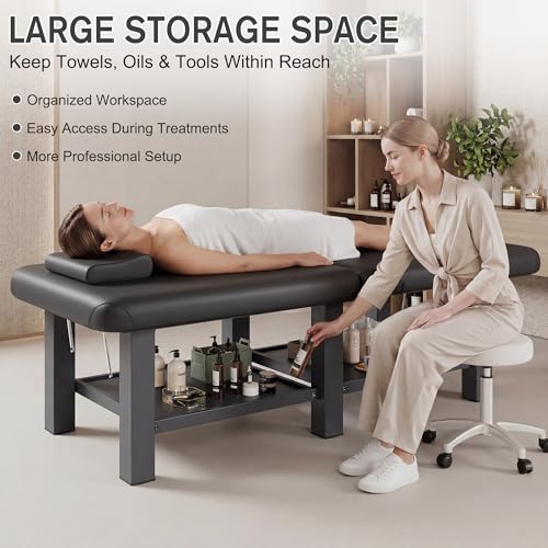 Professional Massage Table 30.5" W × 75" L Folding Spa Bed