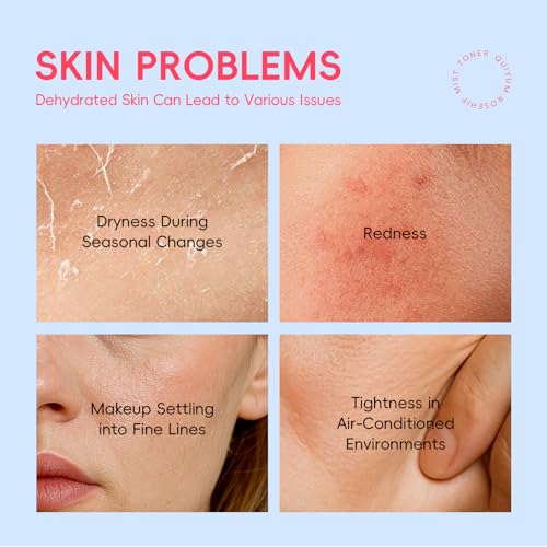 Skin Care Set, with Natural Rosehip Oil, Vit-C & E Skincare Kits 5 Pcs- Restore Skin Elasticity, Refine Texture, Even Tone, Moisturizing, Glowing, for All Skin Types, Mother's Day Birthday Gift