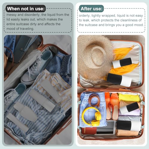 10 Pack Silicone Bottle Covers for Travel Toiletries