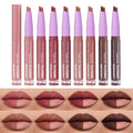 LANGMANNI 8-Piece 2-in-1 Velvet Matte Lipstick & Liner Set