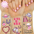 xo, Fetti Rodeo Birthday Party Temporary Tattoos - 46 silver Styles | Birthday Decorations, Giddy Up Cowgirl Accessory, Rodeo Western Theme Favor, Nashville Gift + Cow Print Supplies