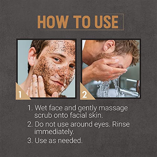 Woody's Multi-Tasking Face Scrub, Hydrating Cleanser and Exfoliant for Men, 5 Fl Oz