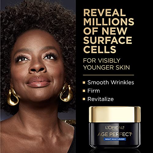 L'Oreal Paris Age Perfect Cell Renewal Anti-Aging, Anti-Wrinkle Night Moisturizer with Antioxidants 1.7 oz