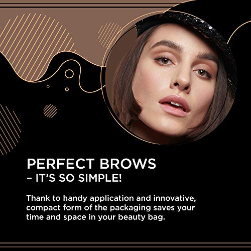 Eveline Brow Styler 3-in-1 Medium Brown Eyebrow Pen