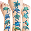 Ocean Turtle Temporary Tattoos 96PCS - 8 Sheets Party Favors