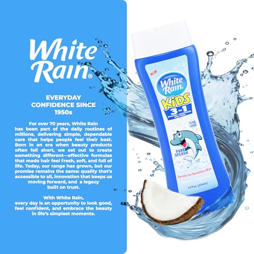 White Rain 3-in-1 Kids Shampoo, Conditioner & Body Wash - Tear-Free