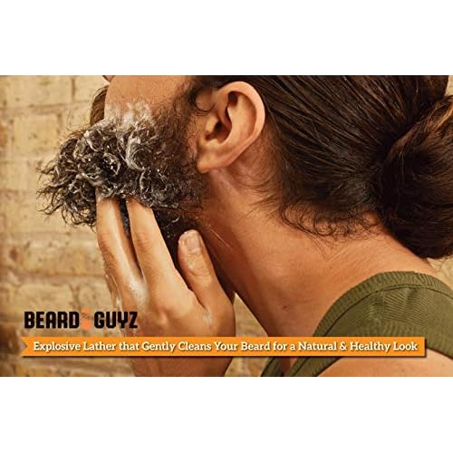Beard Guyz Beard Wash ? Daily Beard Cleanser & Shampoo ? Gentle Facial Hair Wash with Argan Oil & Botanic Extracts ? Refreshing Citrus Beard Cleanser for Men¡¯s Grooming, 8 oz