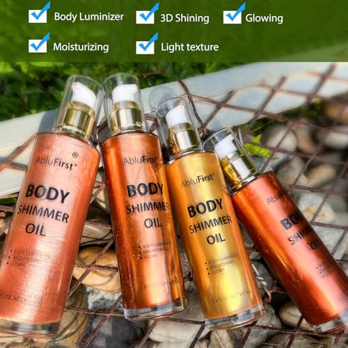 Shimmer Body Oil 100ml Bronze Gold Glow Moisturizer