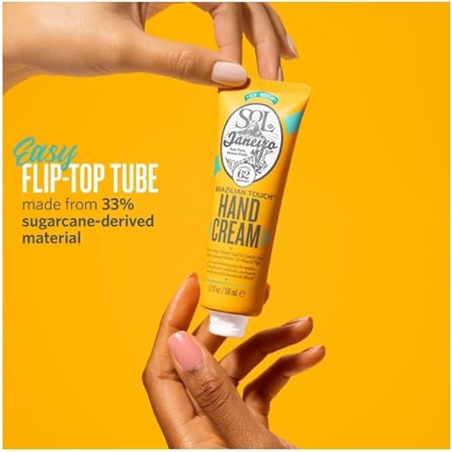 Sol de Janeiro Brazilian Touch Hand Cream + Brazilian Kiss Cupuacu Lip Butter Travel Size Duo, Amazon Exclusive