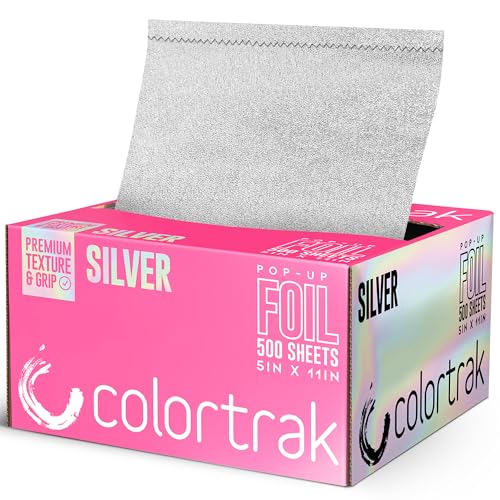 Colortrak 500 Pre-cut Silver Aluminum Foil Sheets Hair Coloring Dispenser