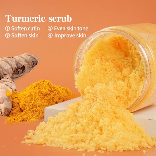 Liyalan Turmeric Body Scrub with Shea Butter - 7.8oz