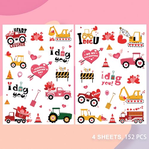 Valentine's Day Temporary Tattoos 152 Count - Heart Design