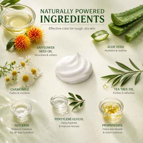 PurOrganica Urea Foot Cream 40% for Dry Cracked Heels & Calluses - 4 oz