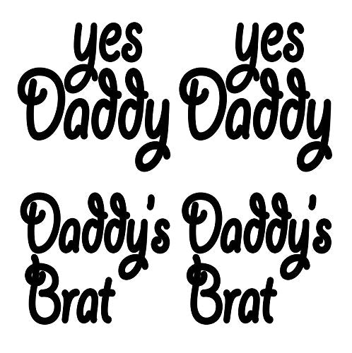 Yes Daddy Temporary Tattoo Sheets - 20 Count