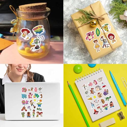 HUXICUI Toy Inspired Sticker Set A – 32 Sheets, 7x5in, Scrapbooking & Party Favors