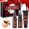 Halloween Fake Blood Makeup Kit - Realistic & Safe