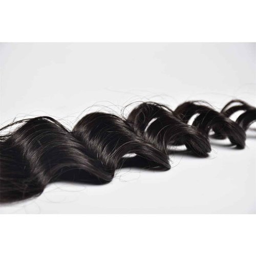 Brazilian Loose Deep 2x6 Lace Closure 100% Unprocessed Human Virgin Hair Pre Plucked Loose Deep Wave Pre-Plucked Hairline Frontal Closure Natural Black With Baby Hair (16inch, 2x6 loose deep closure)