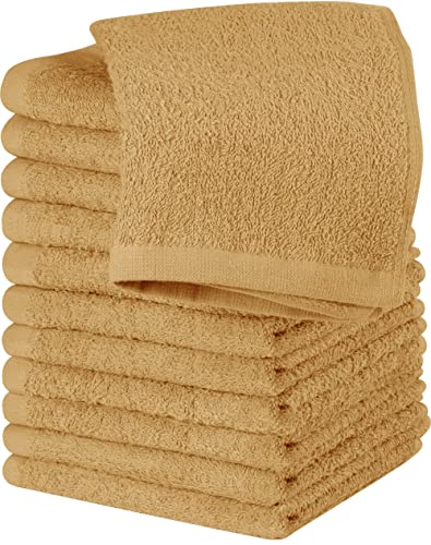 Utopia Towels Cotton Washcloths Set - 100% Ring Spun Cotton, Premium Quality Flannel Face Cloths, Highly Absorbent and Soft Feel Fingertip Towels (60 Pack, Grey)