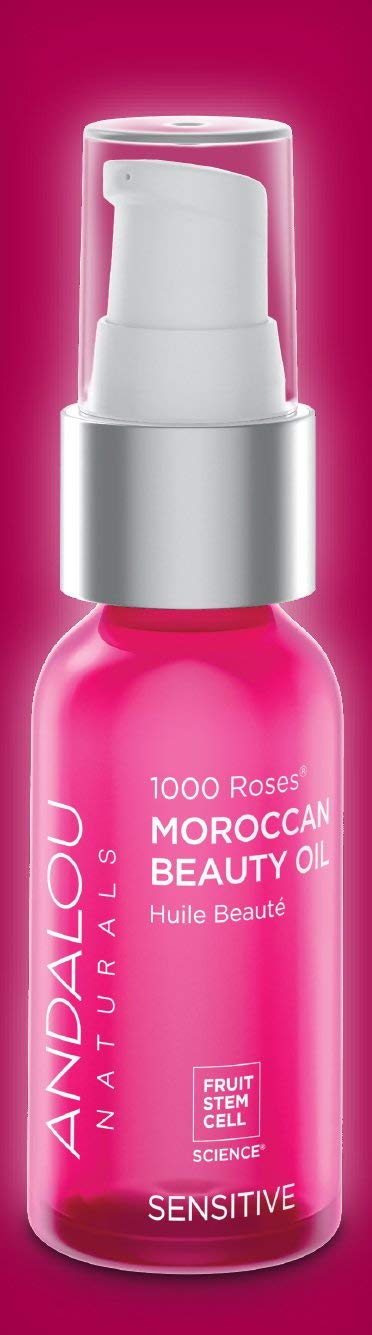 Andalou Naturals 1000 Roses Moroccan Beauty Oil Ounce, White, rose, 1 Fl Oz