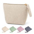 MAGEFY Mini Corduroy Makeup Bag for Women - Travel Essentials