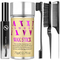 Hair Styling Kit: 5pc Wax Stick, Taming Wand & Comb Set