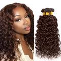 Brown Water Wave Bundles - 16, 18, 20 Inch Virgin Human Hair