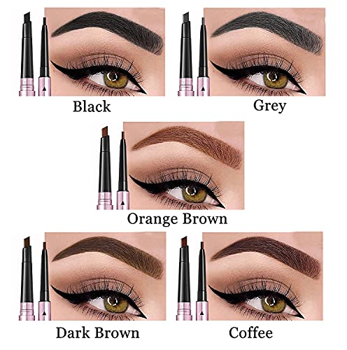 Mihqy Eyebrow Pencil with Dual Brush - Auto Retractable Waterproof
