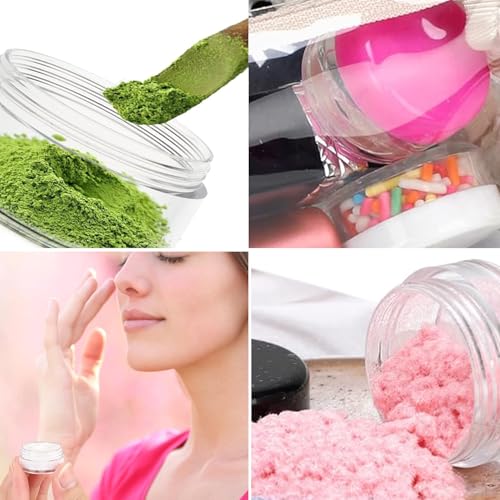 12 Pcs 5g Plastic Lip Balm Containers with Lids & Mini Spatulas for Travel & Cosmetics
