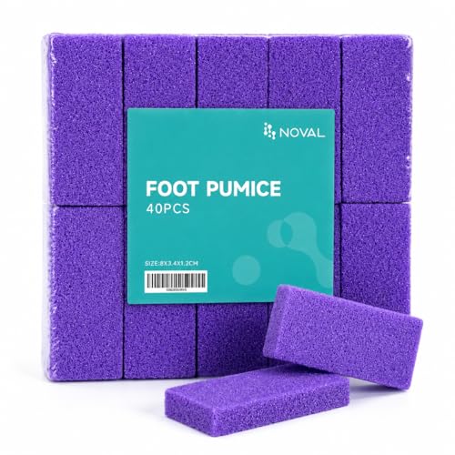 Disposable Foot Pumice Stone Callus Remover Sponge for Pedicure - 40 Pack