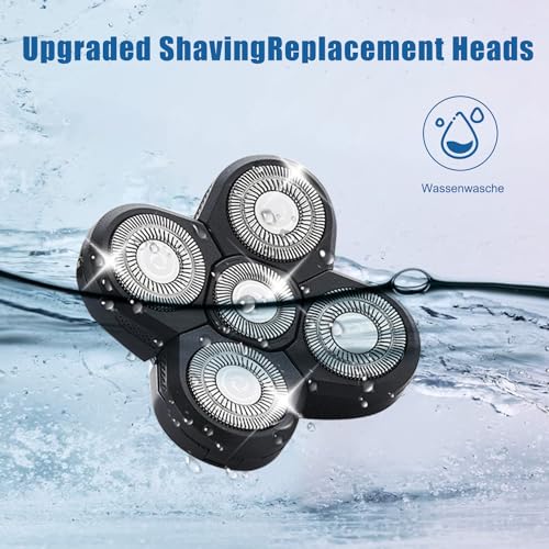 4 Pack Shaver Replacement Blades Compatible with Freedom Head Shaver,Head and Face Electric Razor Shaver Head