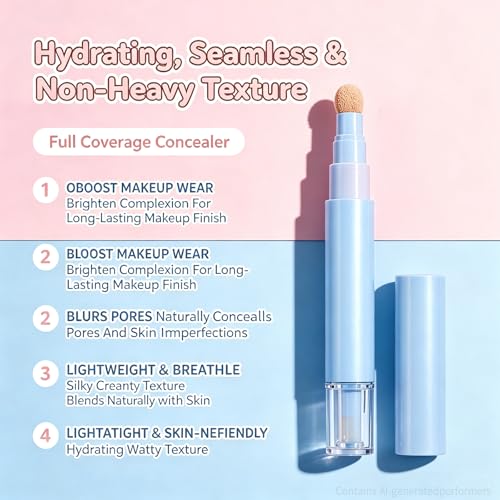 Clenome Dual-Effect Concealer Pen & Foundation - Full Coverage