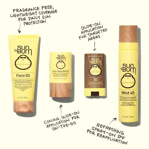 Sun Bum Original SPF 40 Face and Body Sunscreen Stick - Water resistant Broad Spectrum Facial Sunscreen - Hawaii 104 Act Compliant (Made Without Octinoxate & Oxybenzone) - Travel Size - 0.7 oz