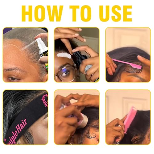 Lace Melting Mousse Wig Glue Kit with Spray & Tools