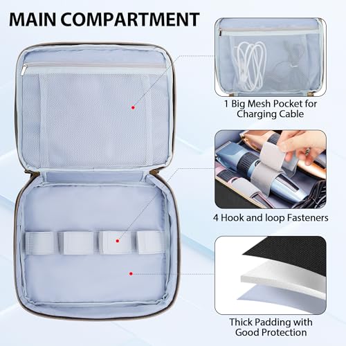 CURMIO Double Layer Hair Clipper Travel Case