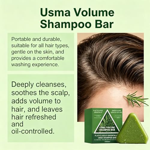 Htcpuo Rosemary Scalp Revival Shampoo Bar for Hair Repair & Nourishment