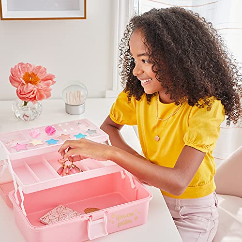 3C4G Pink and Gold Makeup Storage Set for Kids