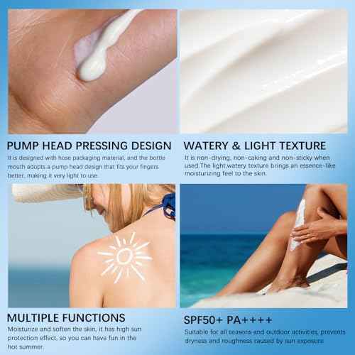 2PCS Centella Sunscreen SPF 50 PA++++, Hyalu Cica Water-Fit Sun Serum, Lightweight Sunscreen with Centella Asiatica, Hydrating & Non-Greasy Sun Protection for Sensitive Skin