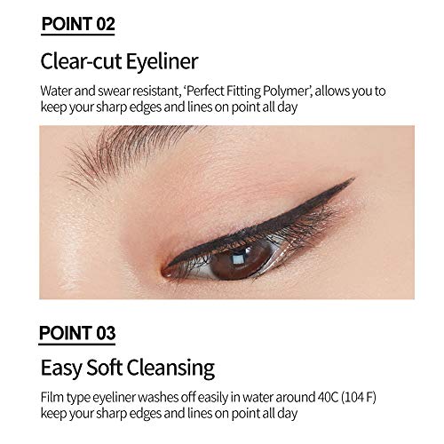 ETUDE Drawing Show Brush Eyeliner - Waterproof Liquid Pen