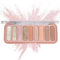 SUMEITANG Rose Pink Eyeshadow Palette - 9 Colors Matte & Shimmer, Long-Lasting & Waterproof, Travel Friendly