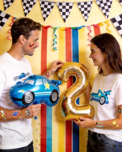 216 Pcs Two Fast Race Car Temporary Tattoos for Party