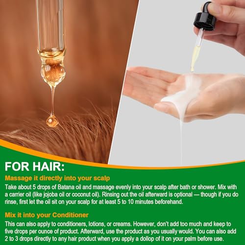 Batana Oil for Hair Growth - 100% Pure Natural 2.02 fl oz