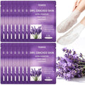TEAWOO Lavender & Jojoba Oil Moisturizing Foot Masks - 16 Pairs, Hydrating Socks for Cracked Heels