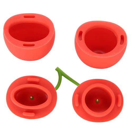 Lip Pump Device Silicone,Portable Hot Cherry-Shaped Lip Plumping Enhancer Lip Enhancement Plumper Quick Device Beauty Tool